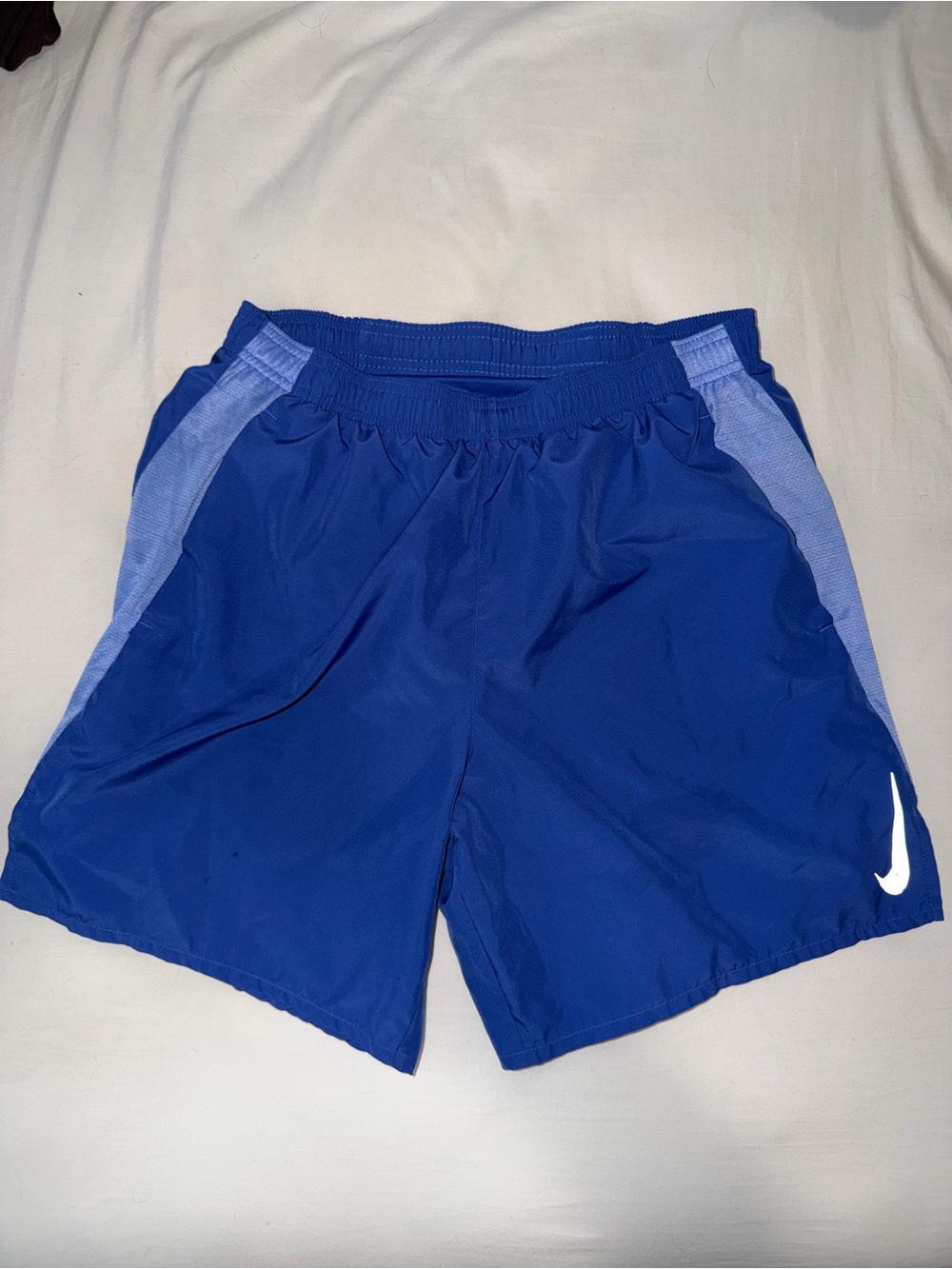 Nike Men’s Royal Blue Athletic Shorts with Light Blue Panels